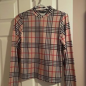 Shein Plaid Top